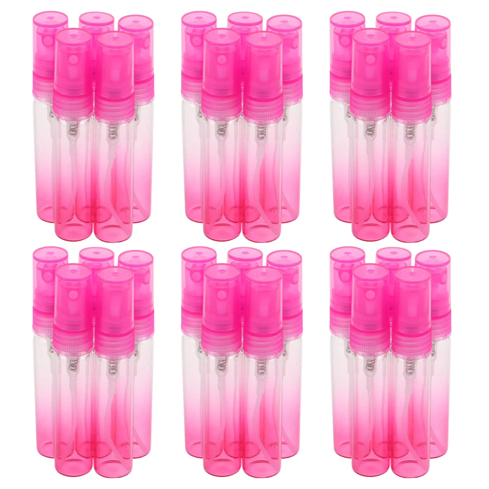 30 flacons de parfum miniatures en verre, rose dégradé, rechargeables, vaporisateur de voyage portab