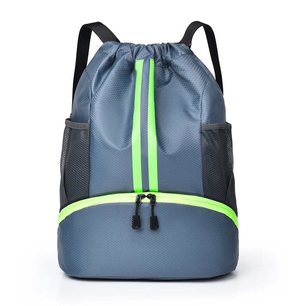 Sac à dos de sport et de yoga à grande capacité avec cordon de serrage - Sac de sport d'extérieur po