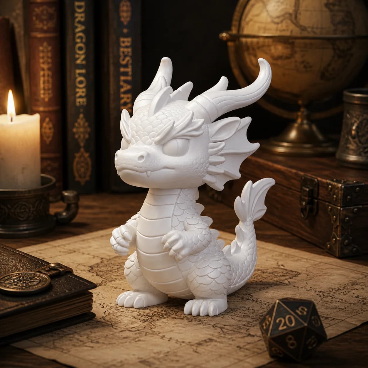 Mini Statue de Dragon Imprimée en 3D, Décoration de Bureau Fantastique, Figurine de Collection, Parf