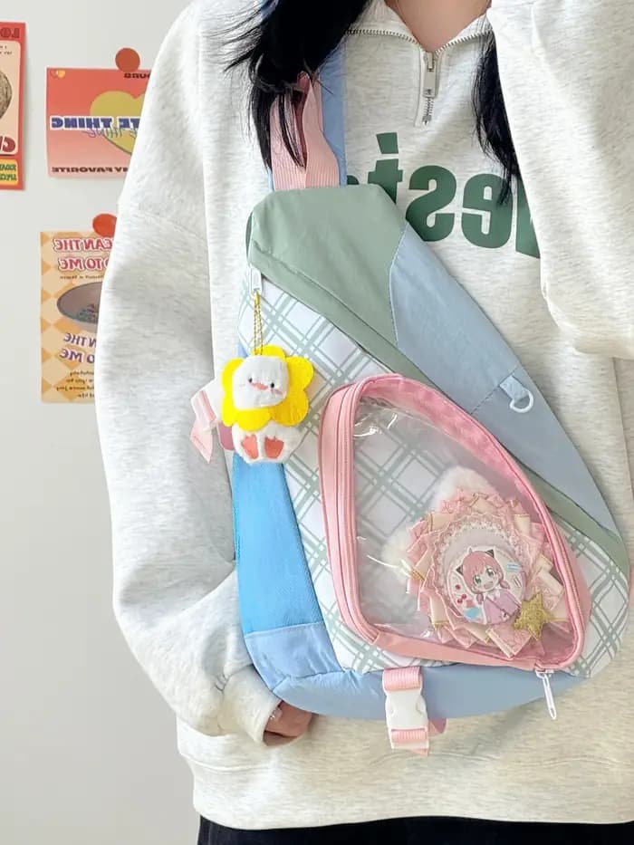 Sac de poitrine de grande valeur pour fille, Version japonaise et coréenne, mignon et doux, transfro