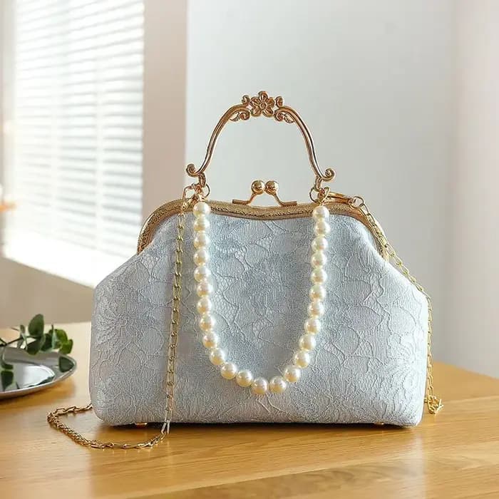 Sac à main en dentelle classique vintage pour femmes, sac à bandoulière initié, sacs à main JOWomen'
