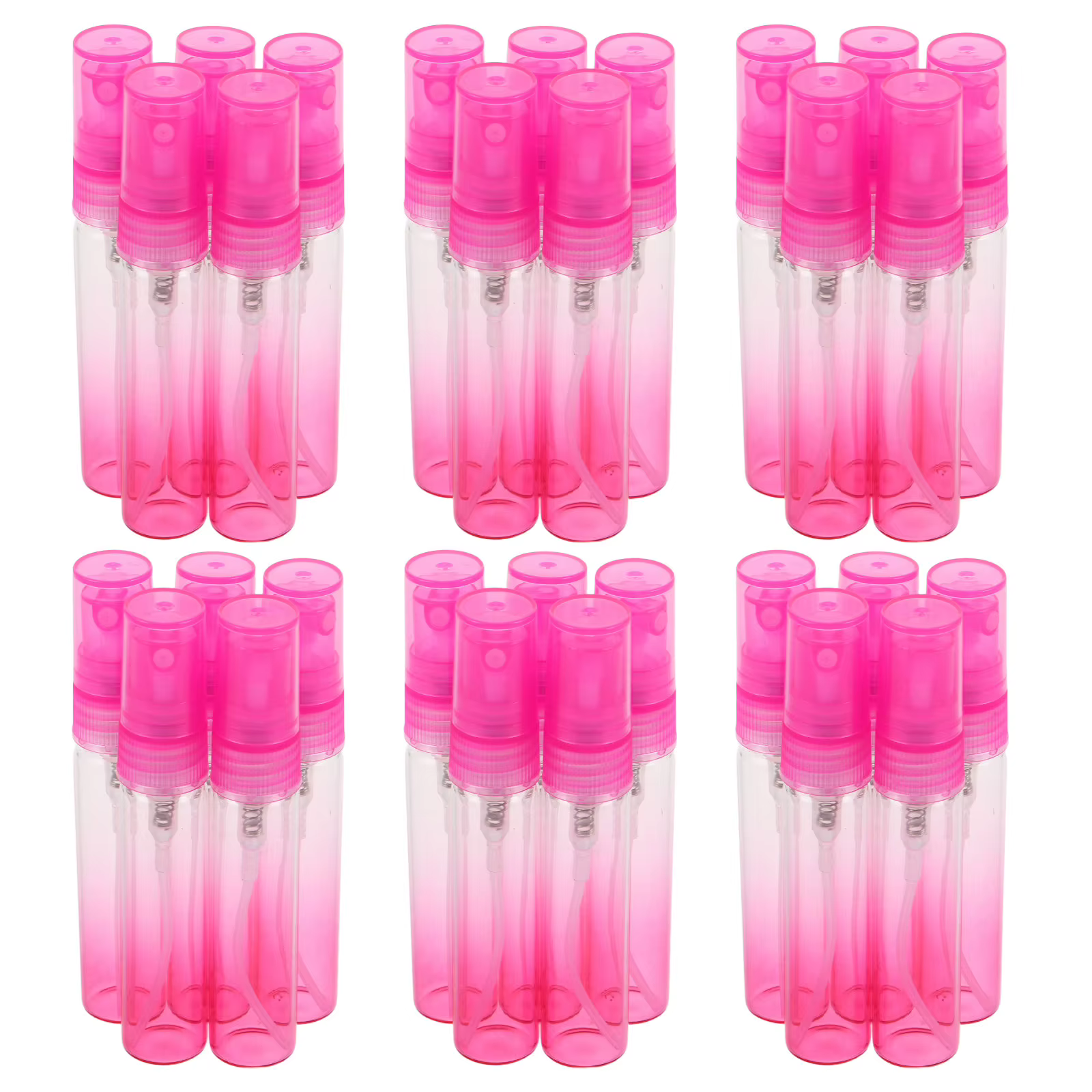 30 flacons de parfum miniatures en verre, rose dégradé, rechargeables, vaporisateur de voyage portab