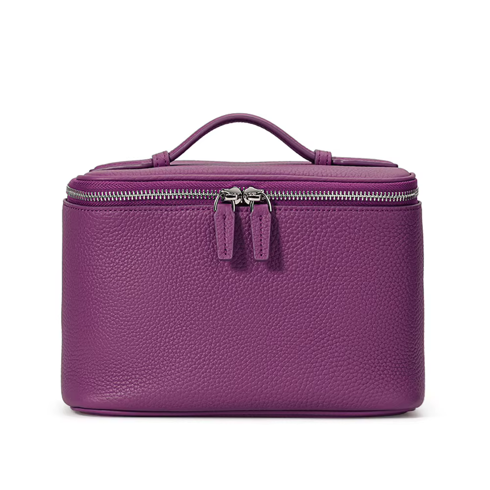 Aidanni Petit sac carré en cuir véritable, sac à main de grande capacité pour femme, trousse à cosmé
