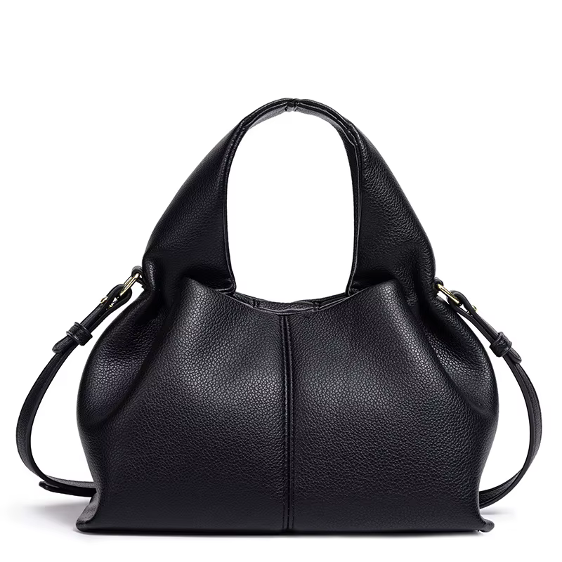 Sac à main nuage en PU grainé 2026 avec poignée supérieure et bandoulière pour un look minimaliste