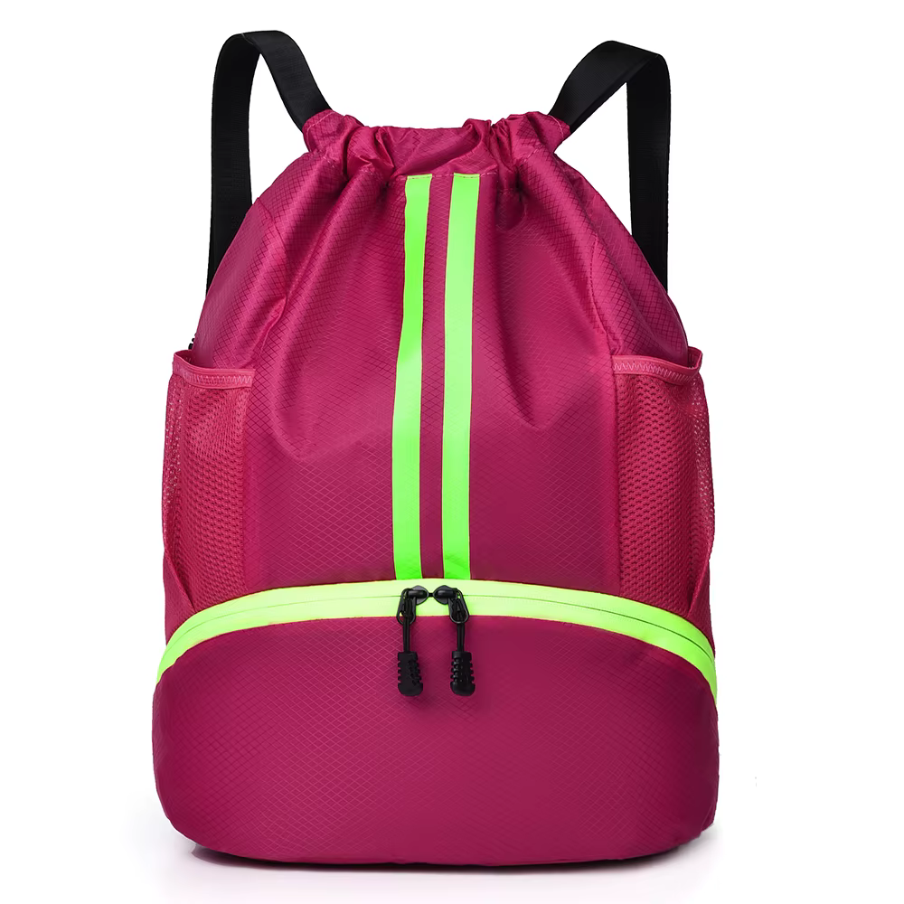Sac à dos de sport et de yoga à grande capacité avec cordon de serrage - Sac de sport d'extérieur pour basketball et football