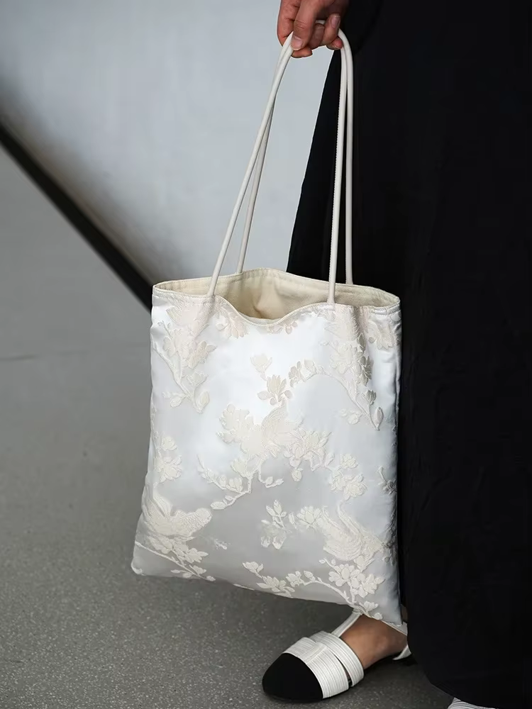 Sac cabas jacquard original, sacs carrés pour femme, sacs uniques, sacs pour femme, nouveau style chinois, sac femme