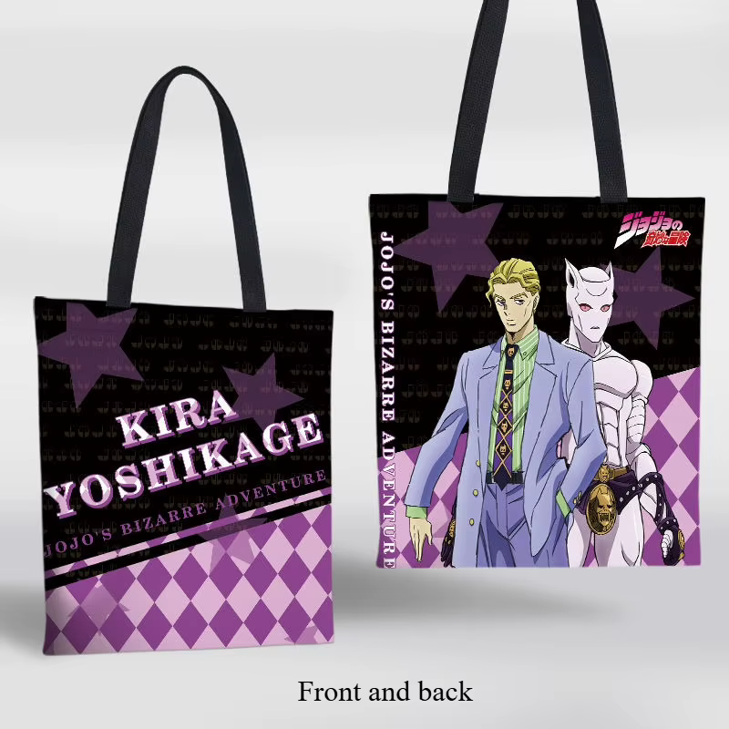 JoJo's Bizarre Adventure Dio Brando haute valeur de couleur nouveau sac à bandoulière en toile dessin animé étudiant Cram sac de rangement scolaire